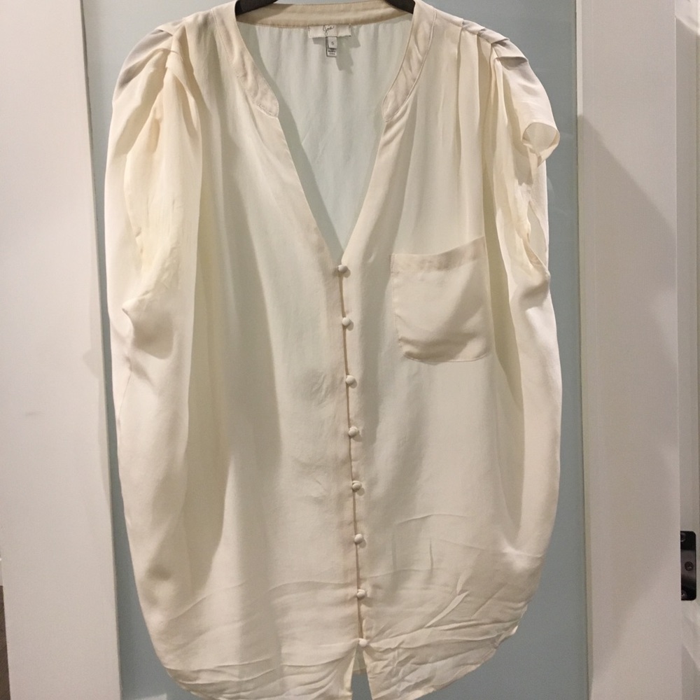 Silk ivory blouse